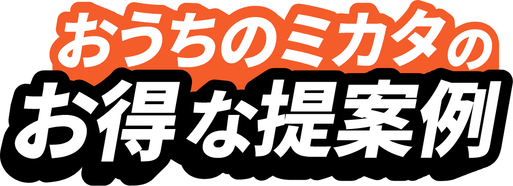 おうちのミカタのお得な提案例