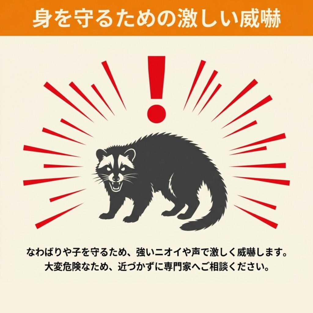 人間や外敵への威嚇