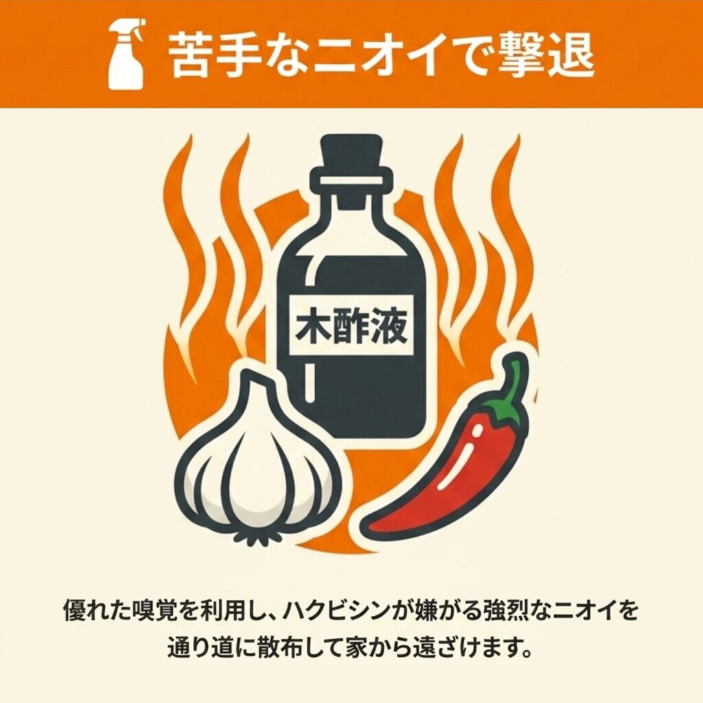 忌避剤・ニオイでの追い出し