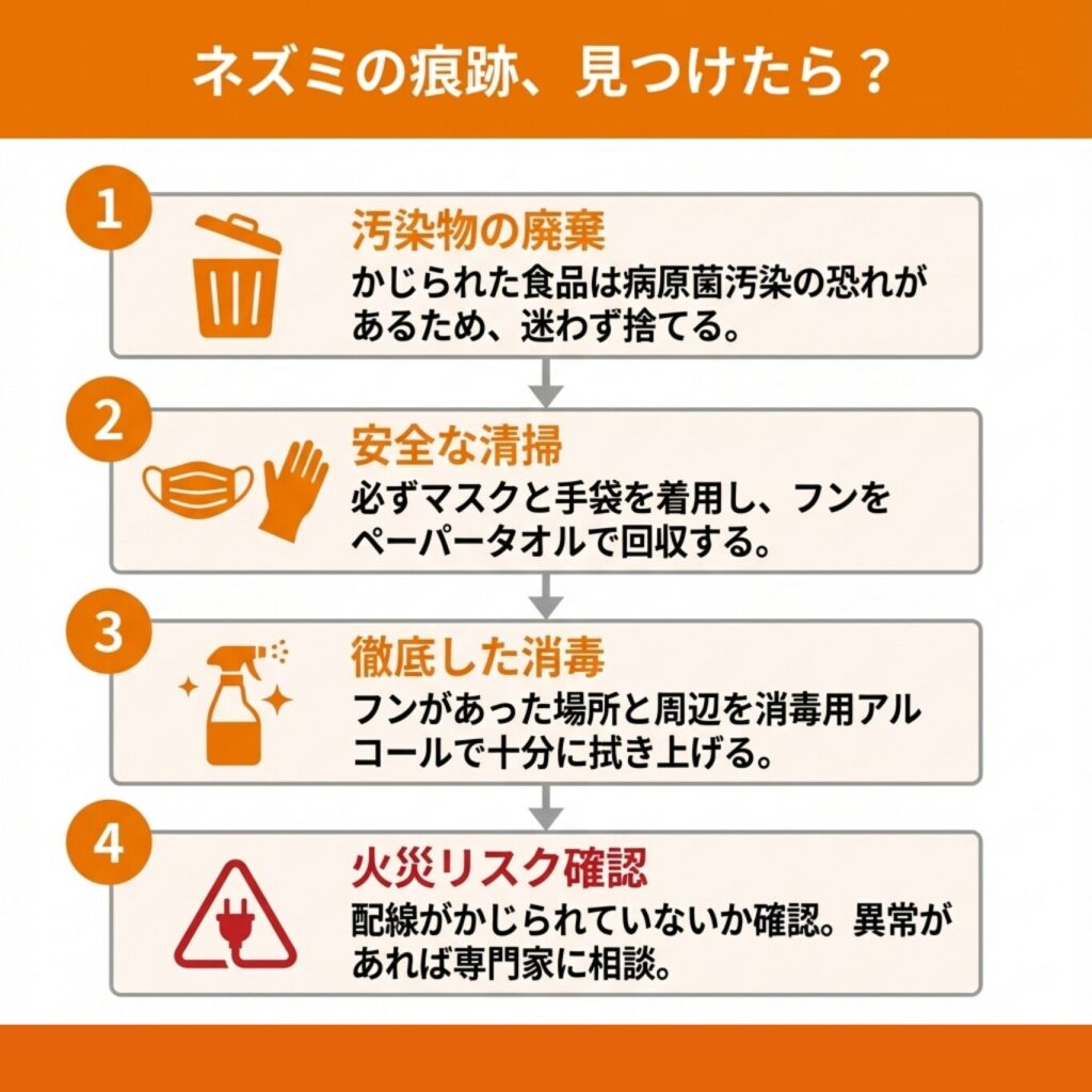 【要注意】ネズミのかじった跡・袋・フンを見つけたときの対処法