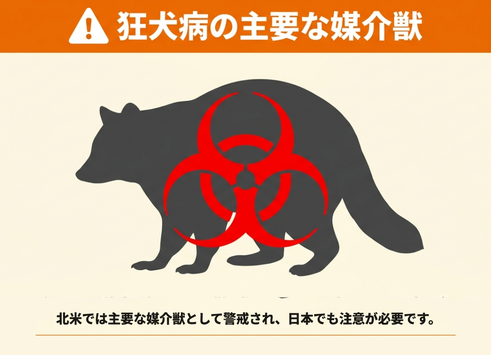 アライグマは狂犬病を媒介するのか?その危険性を徹底解説