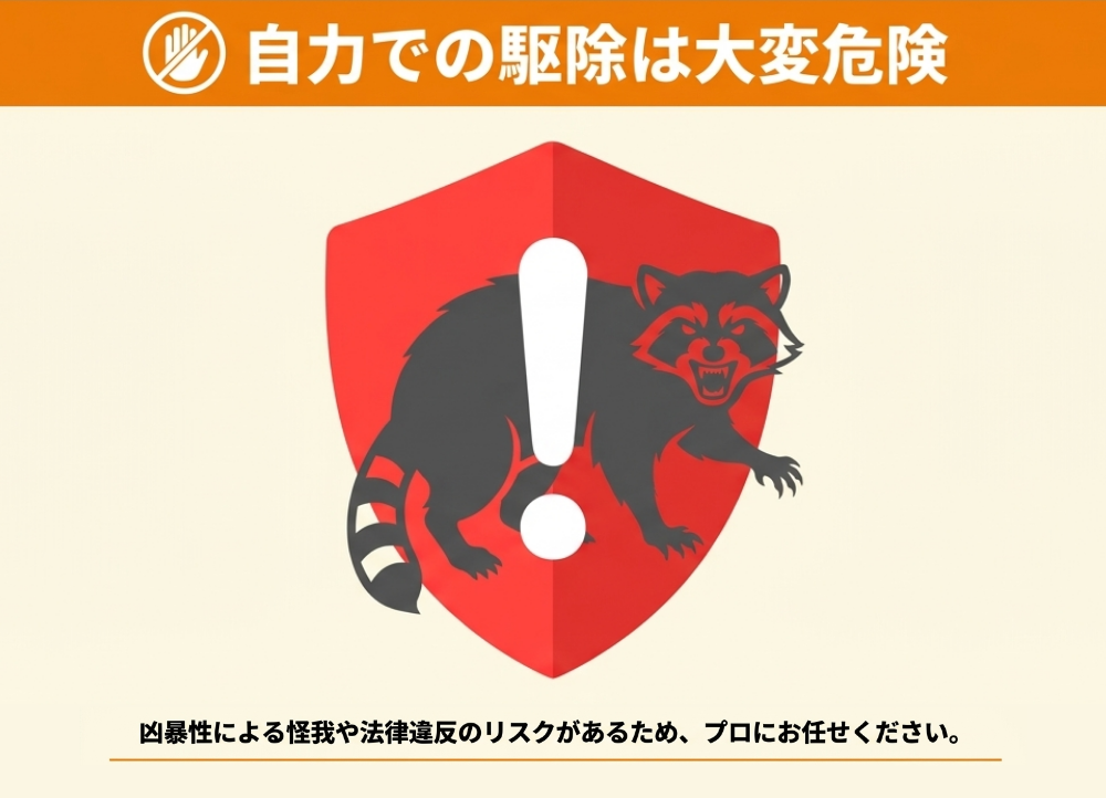 アライグマ駆除は専門業者に依頼を