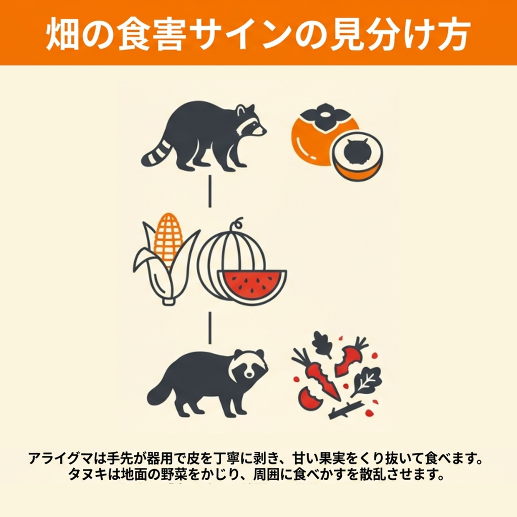 アライグマ と タヌキ の 違い