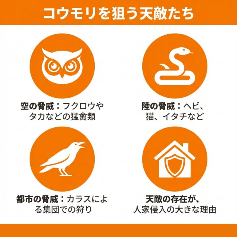 コウモリの天敵とは？天敵を利用した対策方法と寄せ付けない方法を解説｜おうちのミカタ