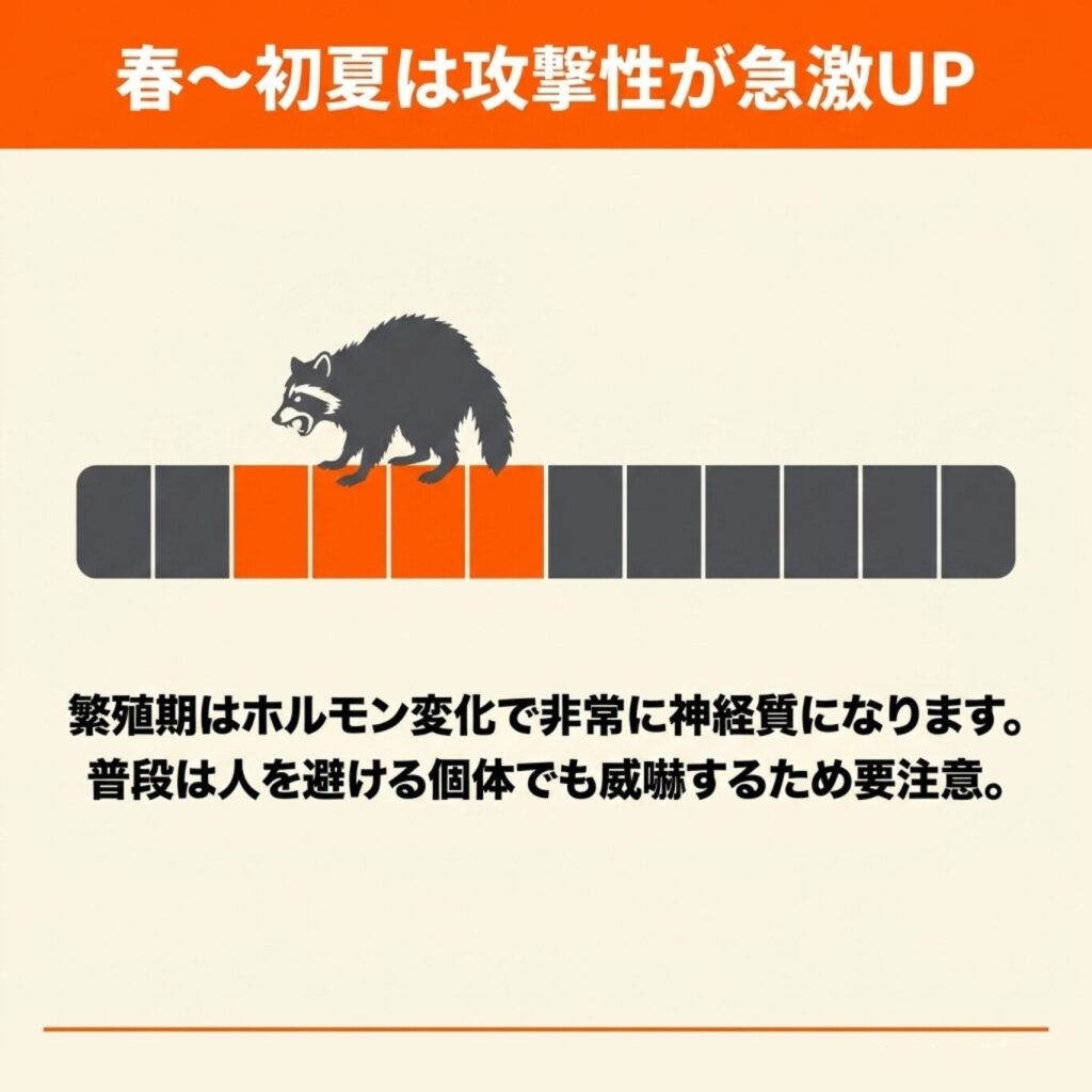 繁殖期における威嚇