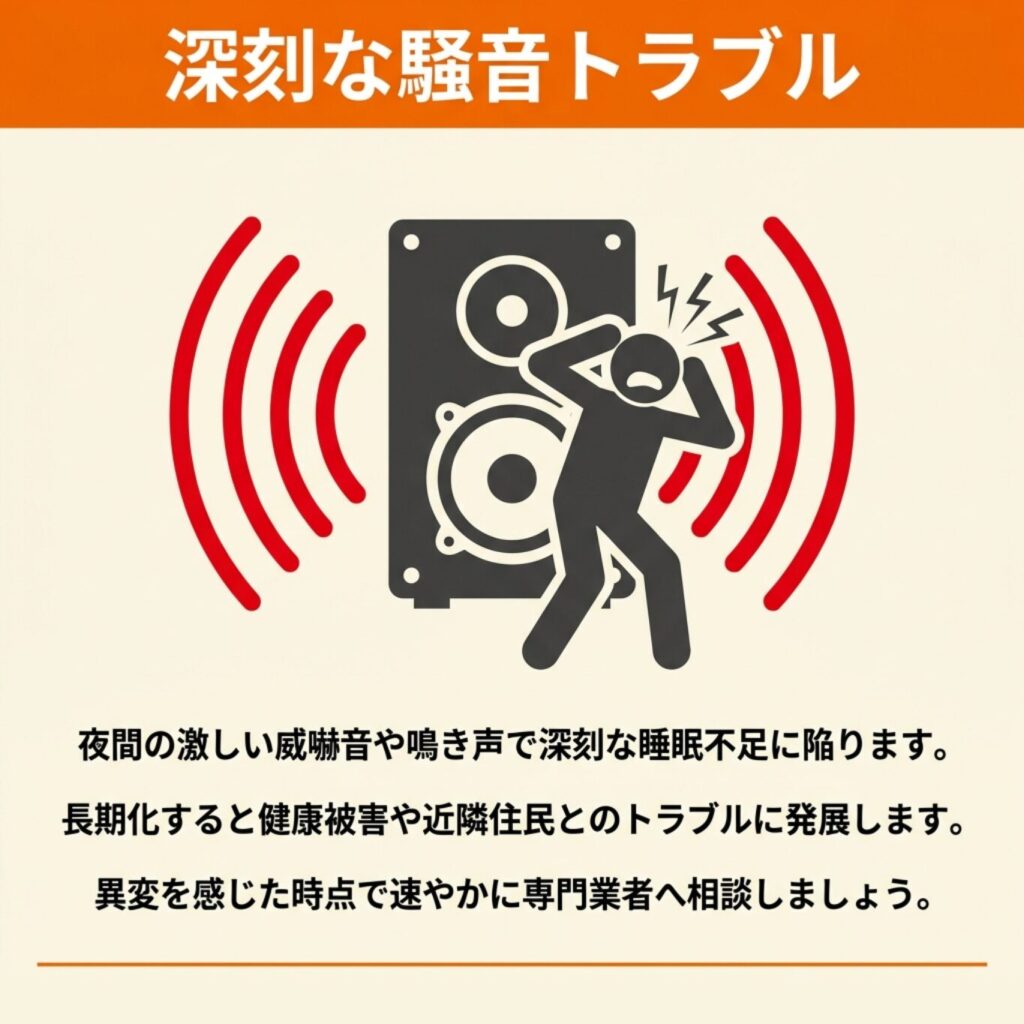 騒音被害による生活への影響