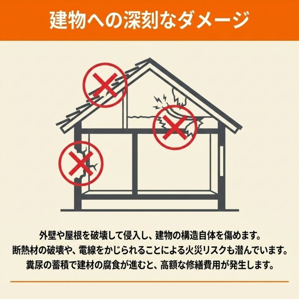 家屋への物理的損害