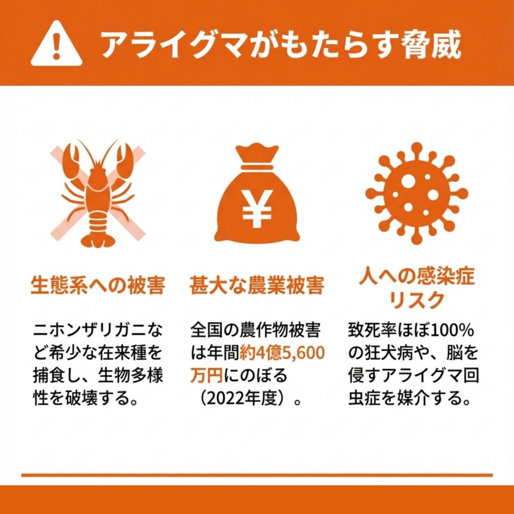 アライグマによる害獣被害の実態