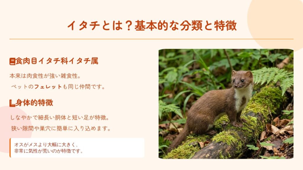 イタチの種類と分布を解説!見分け方や似ている動物との違いも紹介|おうちのミカタ