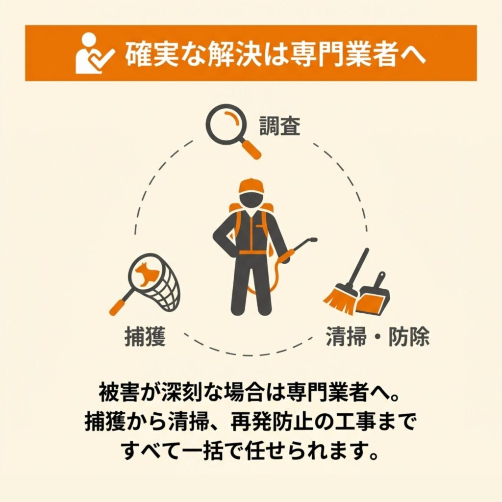 害獣駆除業者に相談する