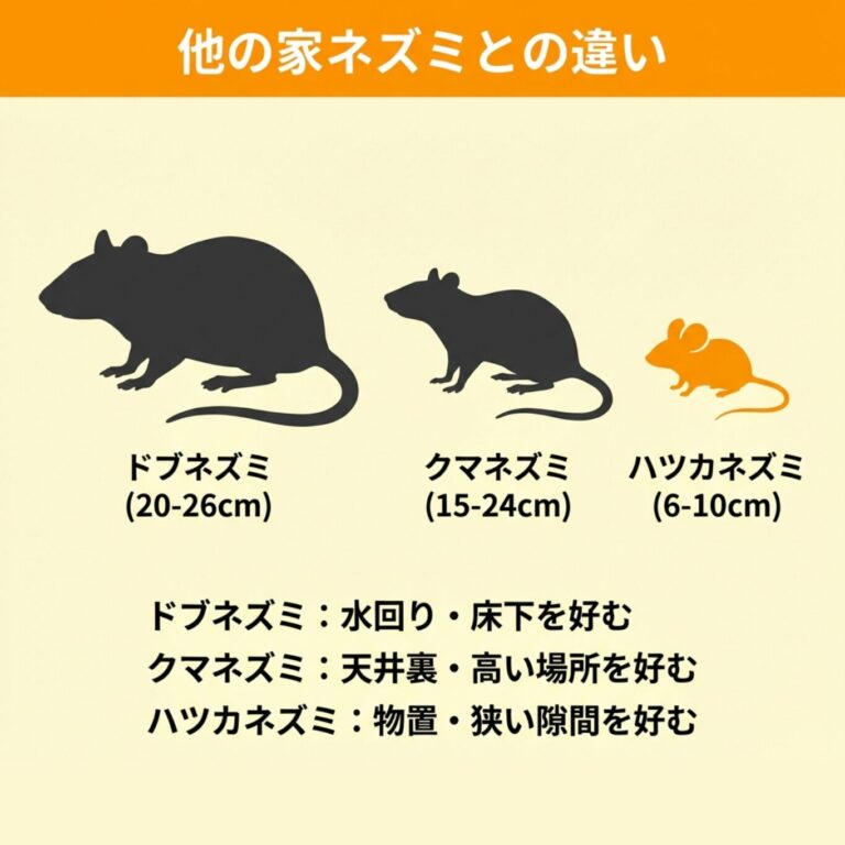 ハツカネズミの駆除方法!見分け方から自分でできる対策・業者依頼まで解説|おうちのミカタ