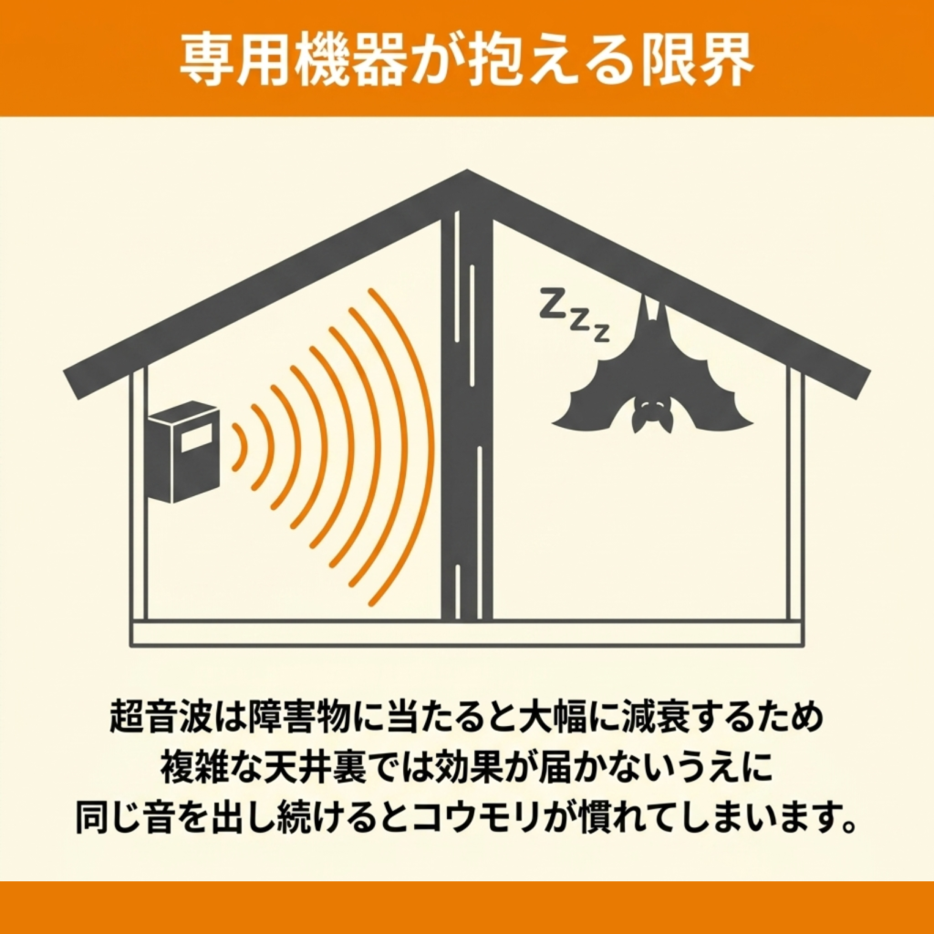 超音波のコウモリへの効果と限界
