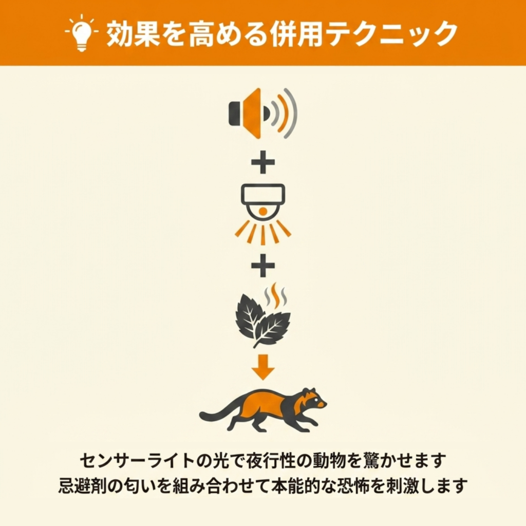 嫌がる音と組み合わせてハクビシン対策効果を高める方法