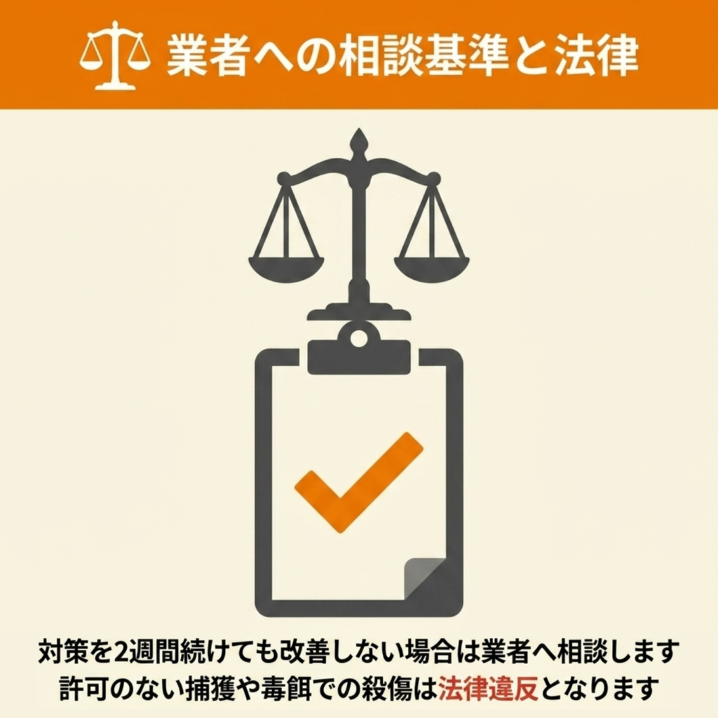 ハクビシン駆除は専門業者へ相談すべき？法律上の注意