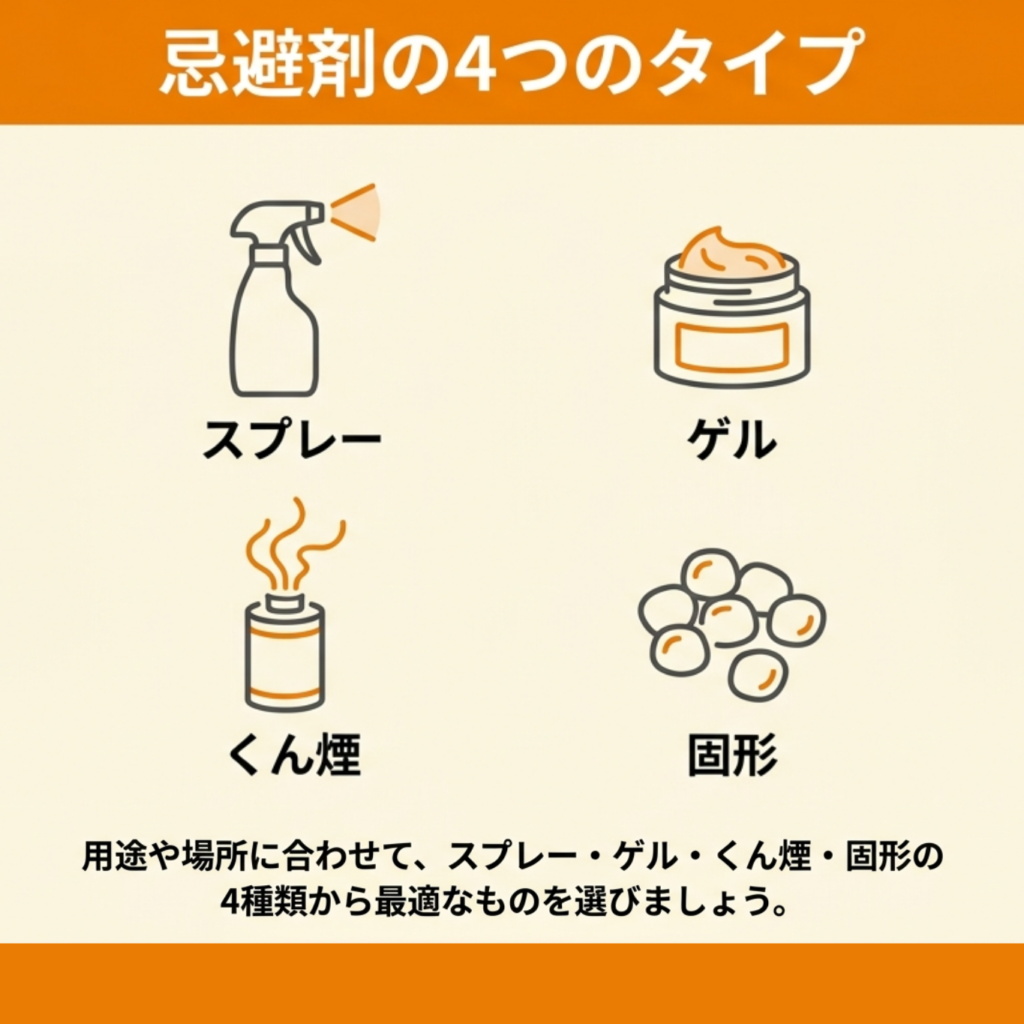 ネズミ忌避剤の種類と特徴