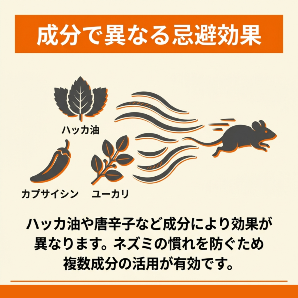忌避剤に使われる主な成分と効果