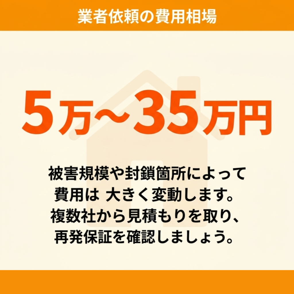 アライグマ駆除を専門業者に依頼するメリットと費用相場