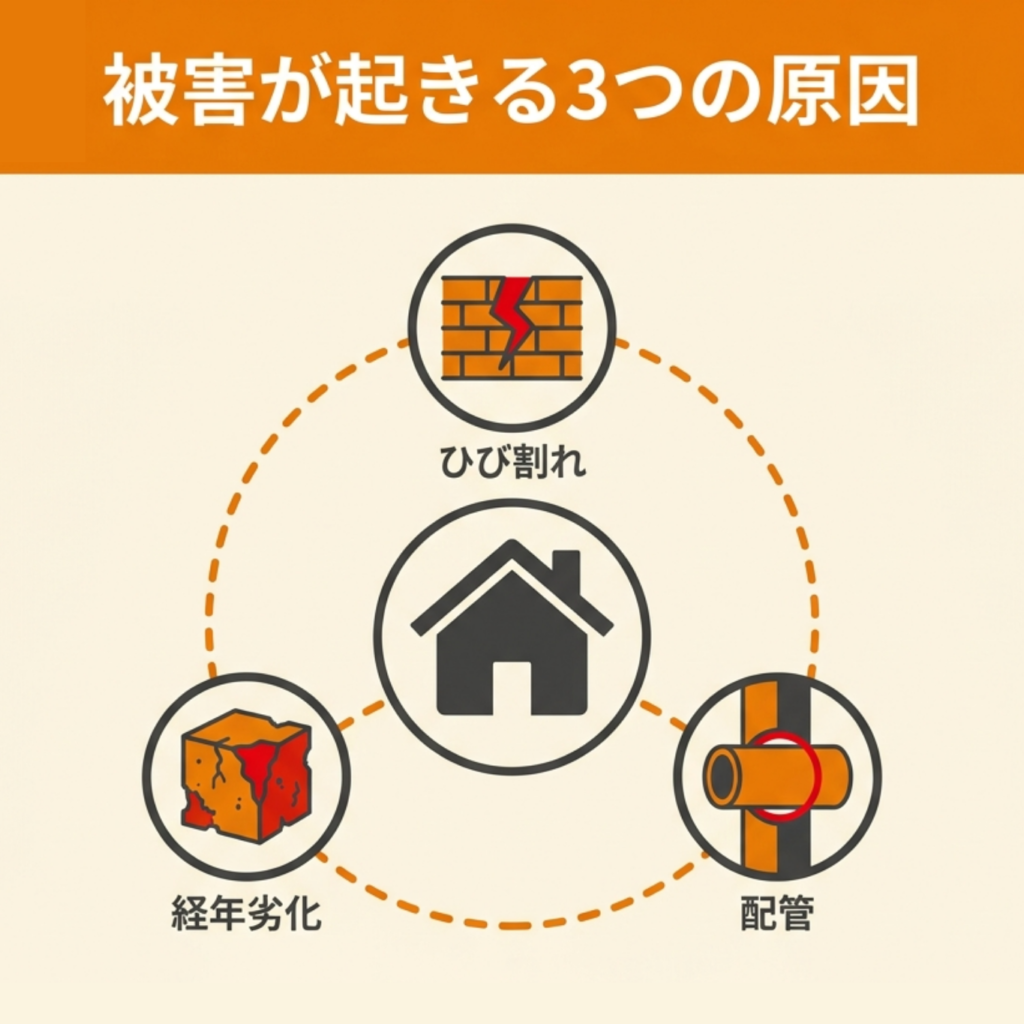 コンクリート住宅でもシロアリ被害が起きる原因