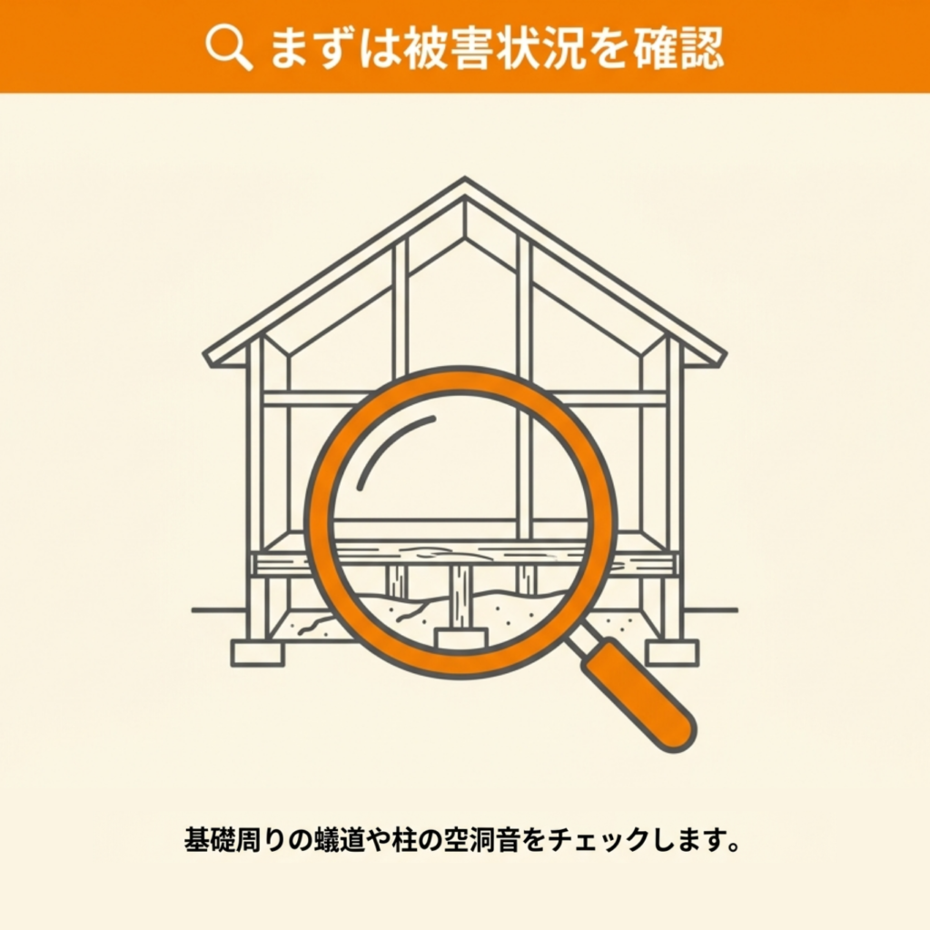シロアリ駆除を自分で行う前に確認すべきこと