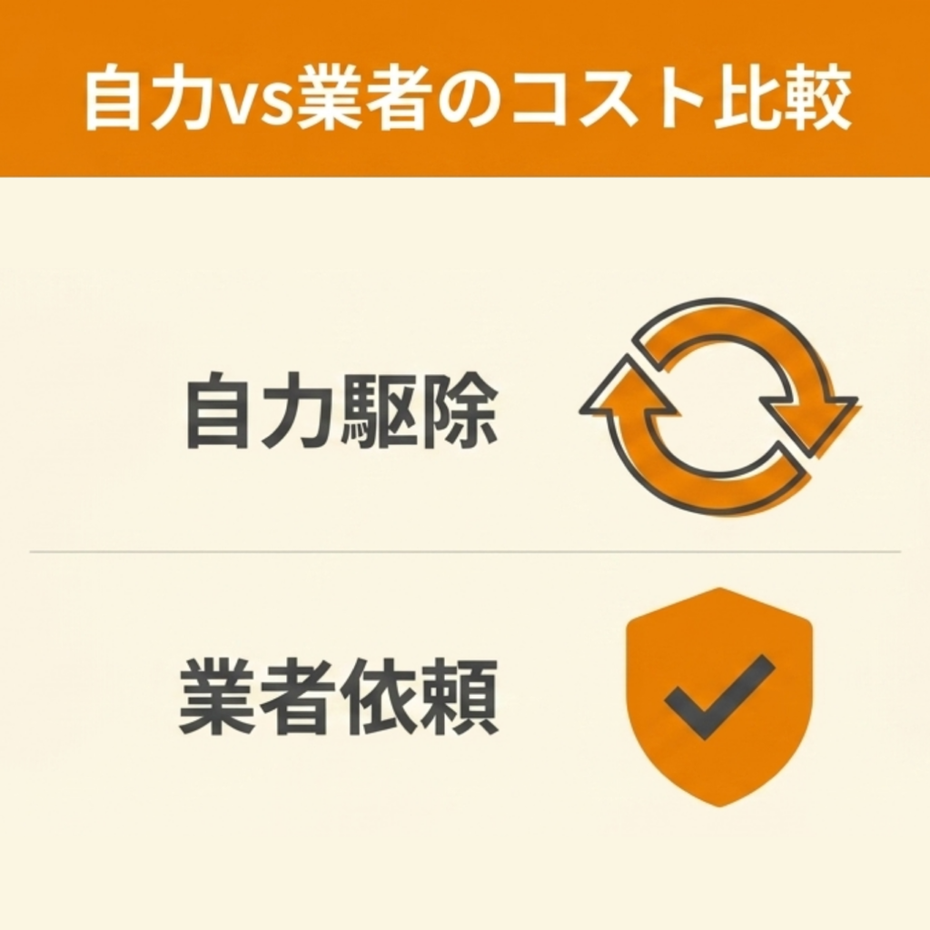 イタチ駆除は自力で対処できる？業者への依頼とコストを比較