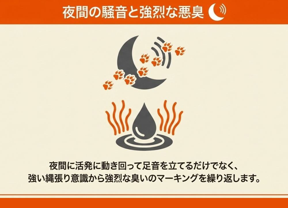 イタチの行動パターン