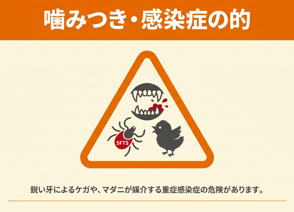 イタチによる直接的な被害