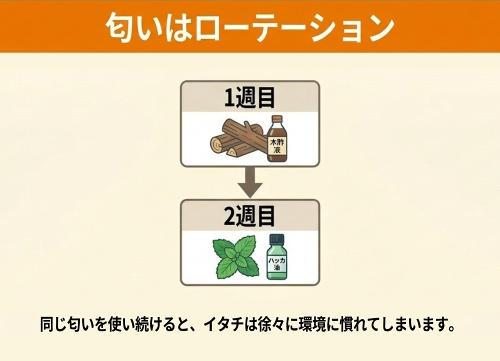 匂いによるイタチ対策の効果を高めるコツ