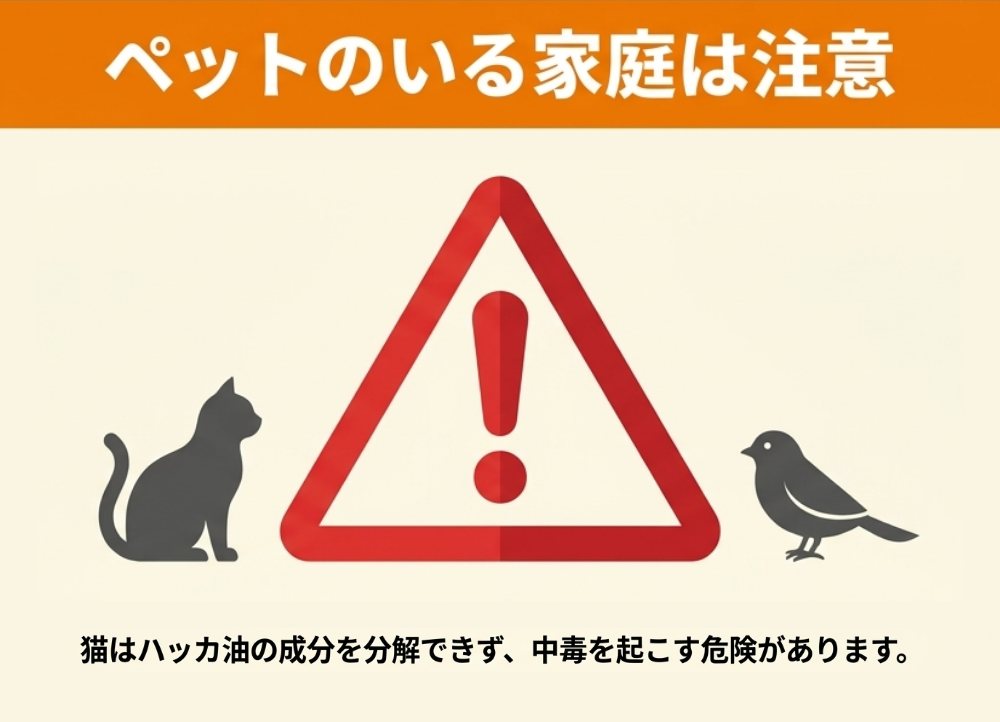 ハッカ油使用時の注意点