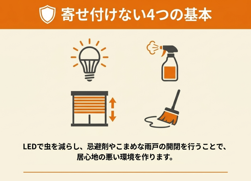 今日からできるコウモリを寄せ付けない方法