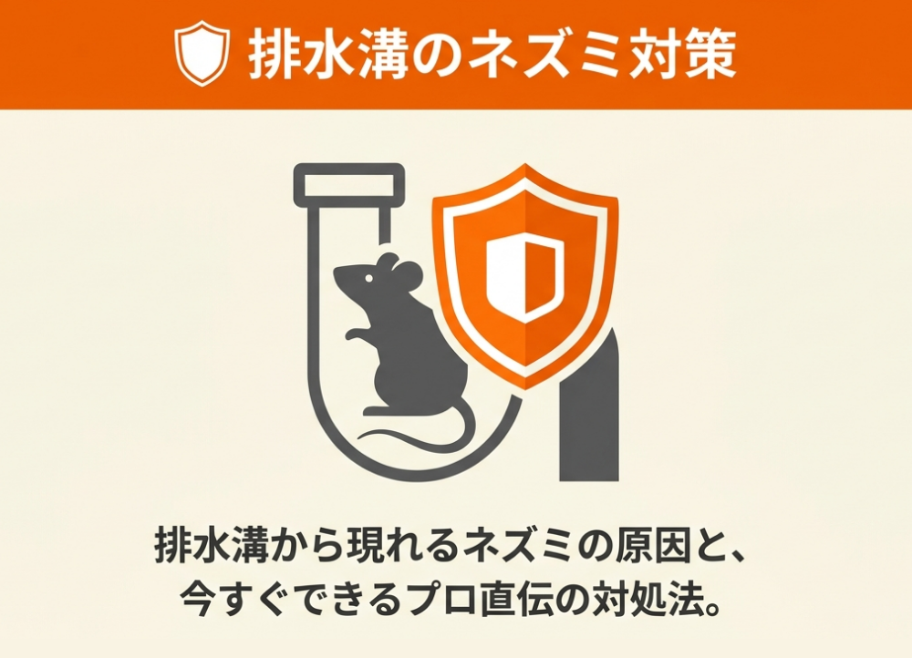 排水溝からネズミが発生した際の対処法