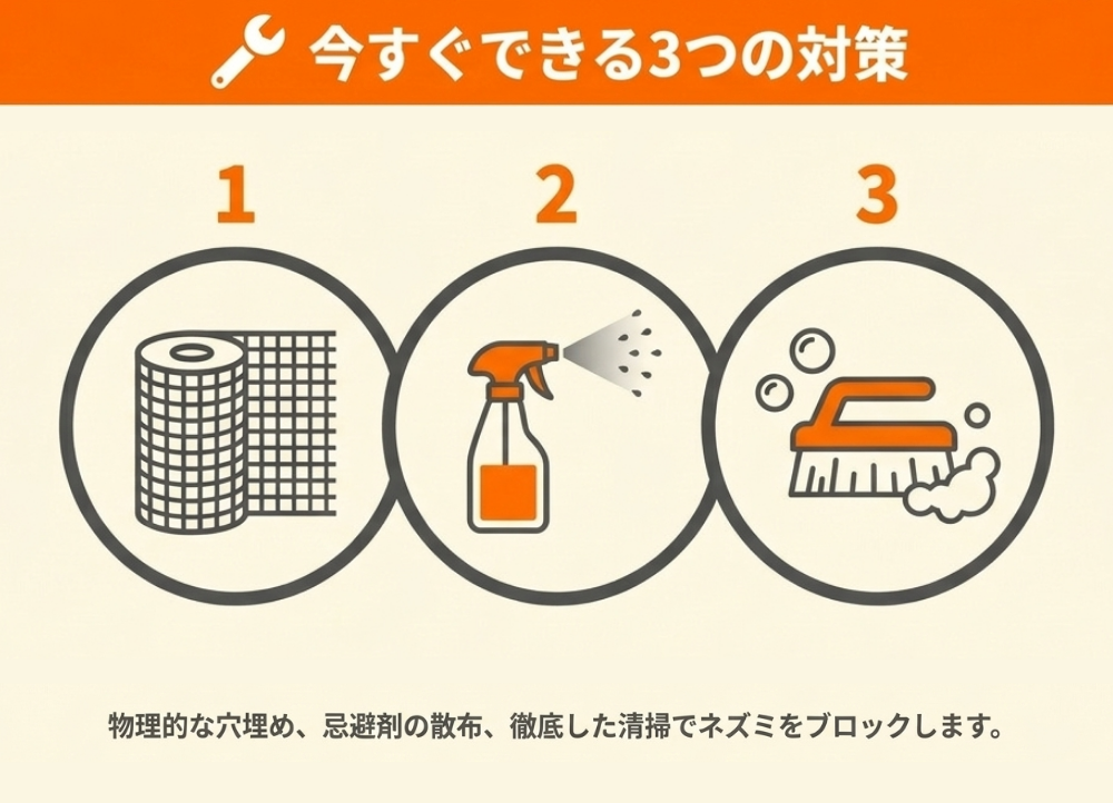 排水溝のネズミ対策はどうするべき？
