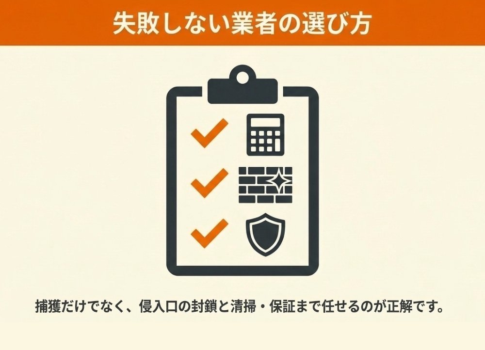 アライグマ駆除を業者に依頼する場合のポイント
