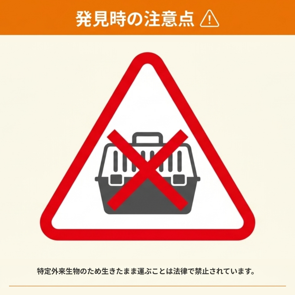 アライグマだと分かった場合の注意点
